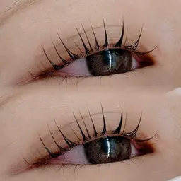 【平日限定‼️】痛まないまつ毛パーマorパリジェンヌ🖤ケラチントリートメント+アイシャンプー付き¥6300→¥4500