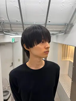 メンズカット＋前髪縮毛矯正　　　　　　　　　　　　　　　　　　【前髪のうねり、癖を伸ばしたい方へ】