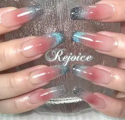 【チップ長さだし🌸大人気】当店限定チークマグネットグラデ+ストーン8個★