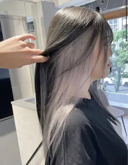 💎透明感インナーカラー(ブリーチ込み)