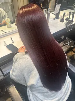 【🤡髪の毛に優しい🥳】ダメージレス弱酸性カラー×トリートメント