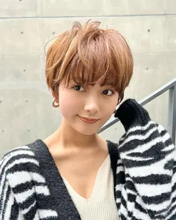 🧡1番人気🧡【特別価格🉐】似合わせショートカット➕髪質改善カラー\白髪ぼかし.オリーブ.ピンクブラウンなど/