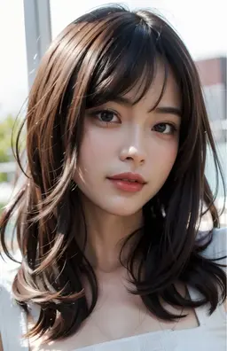 【9月限定前髪カットのみ】韓国風　量産型女子にも◎ぱっつん​〜​シースルー前髪まで✨