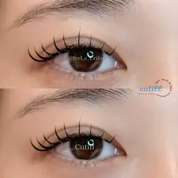 『エクステメニュー人気No.2💙ྀི』フラットラッシュ　100本　コーティング仕上げ