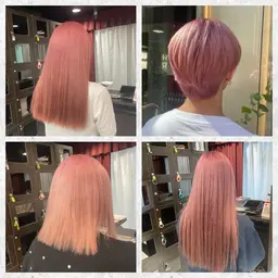 🩷ピンク系限定ブリーチありダブルカラー🩷