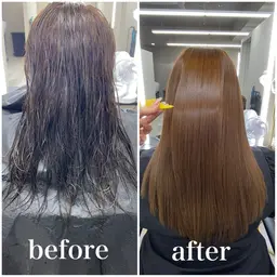 《毎日のアイロンストレス解放》酸性ストレート＋髪質改善【くせ、うねり、パサつき、広がり】