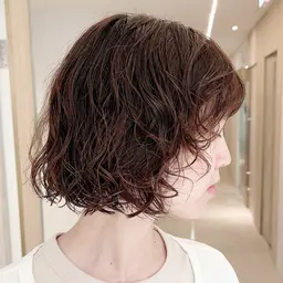 🟪 【一気に垢抜け☆】カット＋パーマ＋2STEPトリートメント《ショート、ボブ、レイヤー》