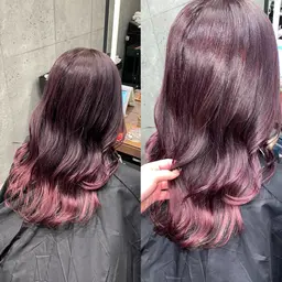 透明感アップ⤴️✨ブリーチ無しダブルカラー＋ハホニコトリートメント