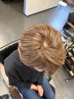 【全員OK】前髪カット＋透明感グレイカラー（白髪染め）