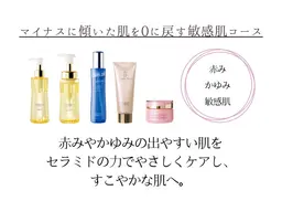 マイナスに傾いた肌を0に戻す敏感肌コース