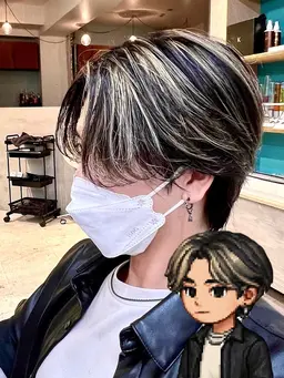 【陰影で魅せる】コントラストハイライト×似合わせカット