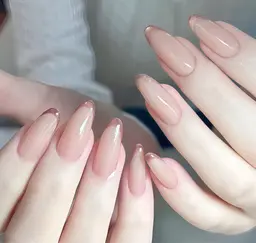 🩷チップ長さだし10本🩷フレンチ(ベース色付き) オフ無し¥9980