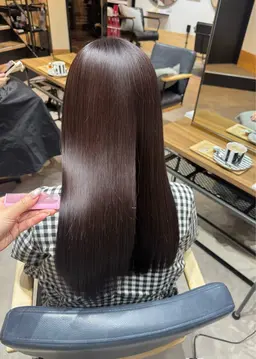 【髪質改善ストレート❣️】髪質改善ストレート+小顔カット+7種トリートメント付き