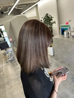 (立体感up👩🏼✨)ハイライトカラー- ̗̀ 💡 ̖́-×ケラスターゼ超音波トリートメント🎶