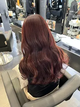 暖色カラー🍒➕ヘッドスパ➕トリートメント 🫧 ͛.*