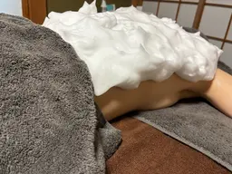 背中泡マッサージ