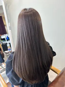 カット×カラー×髪質改善トリートメント🌟活性ケラチン酸熱トリートメントをケアプロでじっくり浸透→カラー