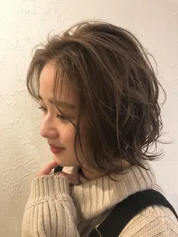 ♦️♩ミニモ限定♩お得！カット＆透け感フルカラー＆パーマ♩♦️（デジタルパーマ＋1500）