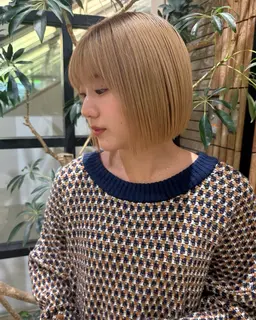 【　撮影モデル　】ボブ、レイヤーボブ限定‼️Aujua質感ケアトリートメント付き✨