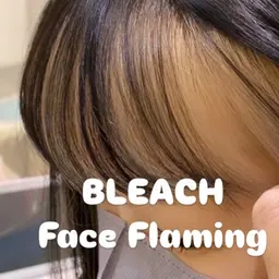 イヤリングカラーorフェイスフレーミング［ブリーチ］onカラー✨