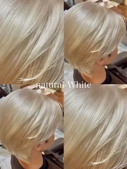 White or silverカラー限定🤍🩶(ワンブリーチ込み)