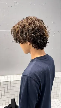 カット➕メッシュ➕パーマ✂️(サーフカール🌊バロックパーマ⚡️)