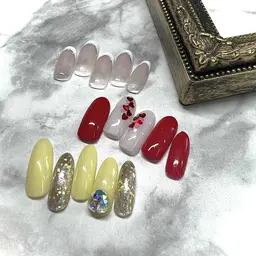 【ジェル】　定額ネイル　シンプルコース￥4800