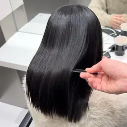 【手で乾かしただけで美髪へ🩵】美髪×縮毛矯正プラン
