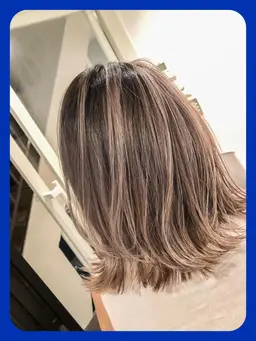 グラデーションカラー＋ケアブリーチ＋カラー+6stepオージュア＋５分スパ