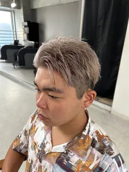 メンズ限定‼️「ダブルカラー🌈(ブリーチ➕ワンカラー)」