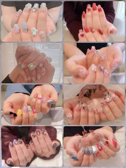 スカルプチュア💅埋め尽くし♡ピンクネイル🩷オフ無料🩷全部叶えたいコース♡