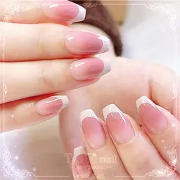 フレンチ┋カラーグラデーション┋ガラスフレンチ……他店オフ無料 or 10%オフ┋ウォーターケア&パラジェル込