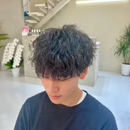 【メンズ限定】骨格補正カット＋ツイストスパイラルor波巻きパーマorシャドウパーマ＋ダメージ軽減トリートメント