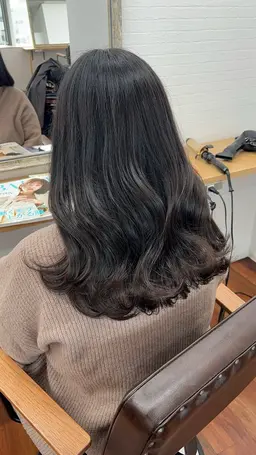 白髪染めを使わない白髪染め全体カラー＋テクスチャトリートメント