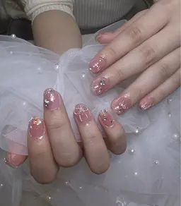 持ち込みデザイン🍭こだわりコース、3D、痛ネイル不可(美フォルム補強、ドライケア込み)