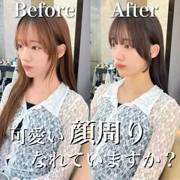 【韓国ヘア🇰🇷小顔カット】前髪or顔周りカット✂️
