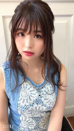 ハーフアップアレンジ