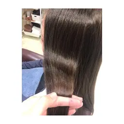 ✨縮毛矯正✨全体のリタッチ矯正(根元)でさらさらヘアに☆最上級トリートメント付き☆
