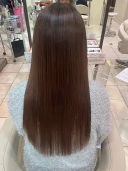 平日限定!【✨️🫧うる艶髪🫧✨️】高濃度水素カラー +コテ巻き¥4950