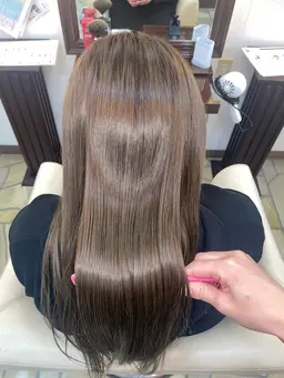 【艶髪🫧】似合わせカット➕トステアストレート➕Aujuaトリートメント