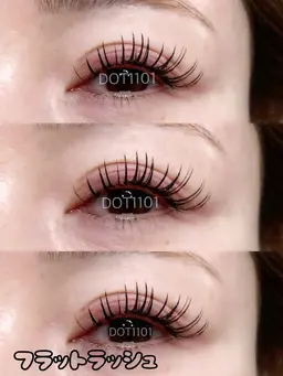 フラットラッシュ80本🌟【オフ込み、リペア可】※ご新規様10分前来店厳守、直し不可、当日キャンセル1500円