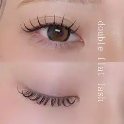 💜4月限定価格💜束感.高持続*:.｡.【マツエク】ダブルフラット​〜​140束までオフ込み