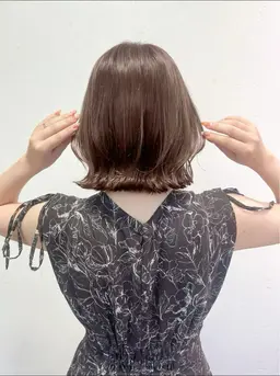 【顔出しなしOK】根元ストレート+外ハネボブパーマ✨歴10年の髪質改善フルコース