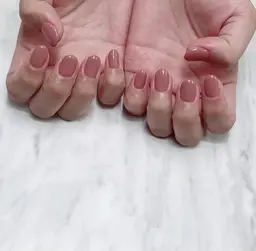 ジェルオフ無料💅ハンドワンカラー・ラメグラデーション✨甘皮ケア込!