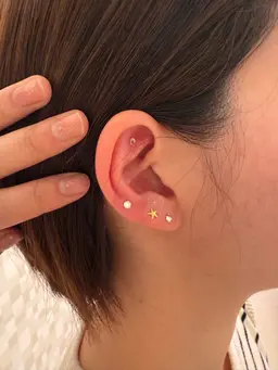 耳ツボジュエリー(両耳10粒)フットバス付