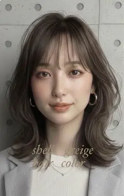 似合わせカット+透明感カラー