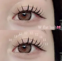 オススメ【韓国束感★Wフラットラッシュ☆60分】80束✨