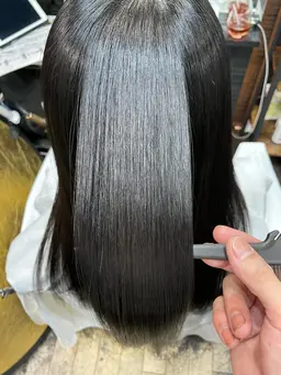 髪質改善トリートメント+ハホニコトリートメント(ケアプロ超音波アイロン使用)+カット