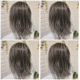 【白髪ぼかしも派手髪にも】バレイヤージュグラデーション！ブリーチも込みになっています！