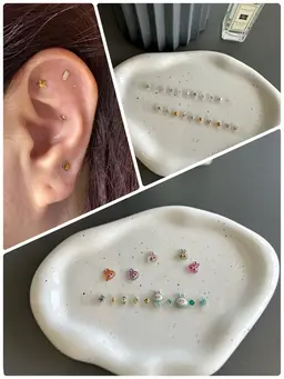 耳ツボジュエリー✨　左右5個ずつ。